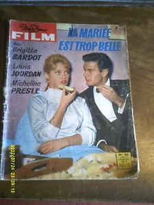 1957 REVUE NOUS DEUX FILM N 21 BRIGITTE BARDOT LA MARIEE EST TROP BELLE - Picture 1 of 6