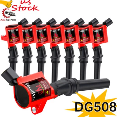 8PCS 3W7Z12029AA Ignition Coils For 1998 1999-2011 Ford Crown Victoria 4.6L V8 - Image 1 of 4