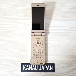 SHARP AQUOS SH-01J Flip Phone Keitai Android Dokomo Unlocked Gold Working Tested - Zdjęcie 1 z 7