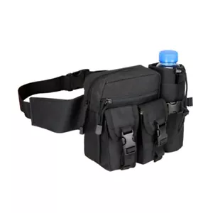 Tactical Waist Pack Molle Pouch mit Trinkflaschentasche Halter Bauchtasche Gürteltasche - Bild 1 von 12