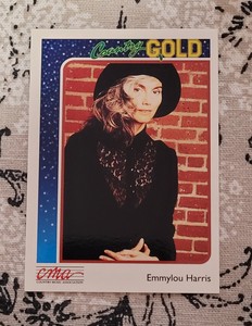EMMYLOU HARRIS #57 - 1992 STERLING CMA COUNTRY GOLD TRADING CARD
