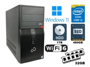 Fujitsu Esprimo PC P556 E90+ i3 6100 32GB RAM 480GB SSD 1TB HDD Wi-Fi 6 Win11 - Bild 1 von 2