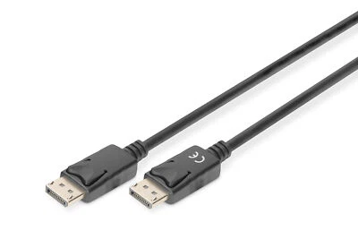 DIGITUS DisplayPort Kabel DP  2,0 m DP1.2 Ultra HD 4K schwarz - Bild 1 von 2