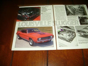 1969 YENKO CAMARO COPO 9561 427 ***ORIGINAL 1989 ARTICLE*** - Picture 1 of 1