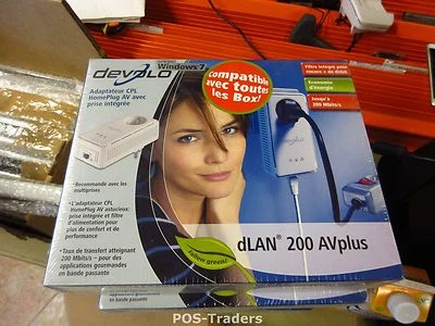 DEVOLO	DLAN 200 AVPLUS 1359 200 MBITS/S Powerline Adapter Einzeladapter NEW NEU - Bild 1 von 4