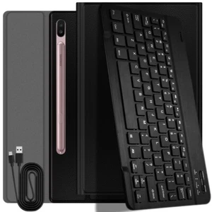 PU Leather Cover bluetooth Keyboard for Samsung Galaxy Tab S6 10.5" SM-T860 NEW - Picture 1 of 1