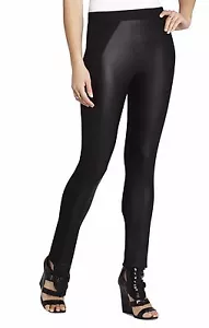 NEW BCBG MAX AZRIA BLACK TRAVIS ELASTIC TRIM LEGGING EKY2F469/M837A SZ XXS - Bild 1 von 2