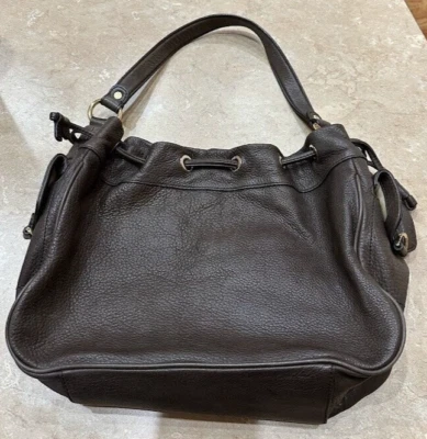 Коричневая кожаная сумка Ellen Tracy rn52002/ca16396 - Изображение 1 из 4