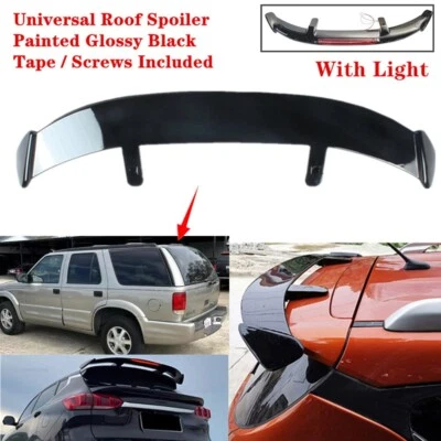 Universal For Oldsmobile Bravada 00-04 Rear Tail Roof Spoiler ABS Wing W/Light Foto 1 de 4