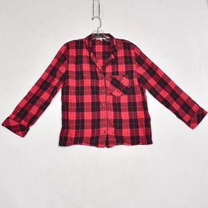 Victoria's Secret Women's Long Sleeved Button Down Flannel Pajama Top Size XS - Picture 1 of 8