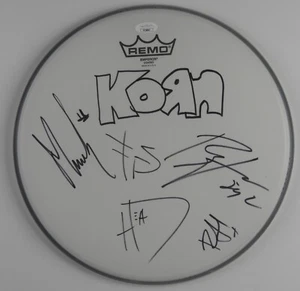 Korn JSA Signed Autograph Drumhead 100% Charity Drum Head - Picture 1 of 4