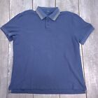 Kit And Ace Shirt Mens Size XL Blue Polo Cotton Short Sleeve Classic Golf Top