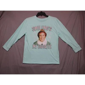 Elf Mint Green Graphic Long-sleeve Girls T-shirt Size XL - Picture 1 of 8