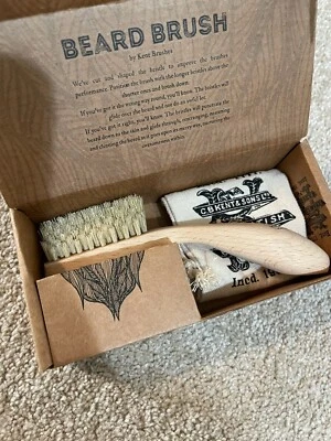 NIB - 84 Units! Kent BRD2 Boar Bristle Beard Brush - Image 1 of 4