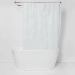 Room Essentials Lightweight PEVA Shower Curtain Liner White - Easy Care - Weight - Picture 1 of 5