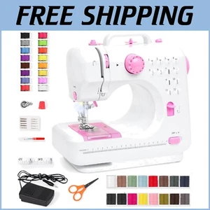 Beginners Portable Sewing Machine - Includes 42-Piece Kit & Carrying Handle - Picture 1 of 9