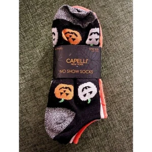 Calcetines Capelli Nueva York Halloween No Show 6 Pares Calabaza Fantasma Caramelo Maíz - Imagen 1 de 5