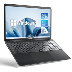 SGIN 15.6" Laptop 8GB RAM 512GB SSD Intel Core i3 Dual-Core 2.5 GHz HD Gray - Picture 1 of 19
