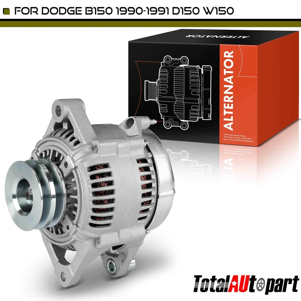 Nuevo alternador para Dodge Dakota Ramcharger 1990-1991 120A 12V CW polea de 2 ranuras Foto 1 de 4