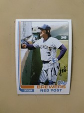 1982..  NED YOST MILWAUKEE BREWERS TOPPS BASEBALL CARD #542 NM read description 