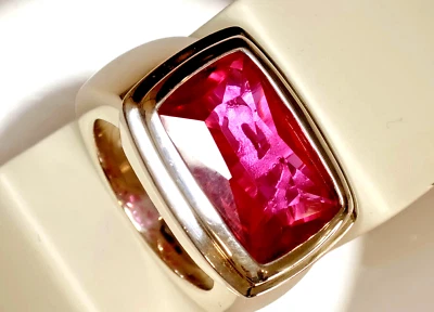 Thomas Sabo Vintage Ring silber, viereckiger Zirkonia pink, Gr. 56 TR1626-1-262 - Bild 1 von 4