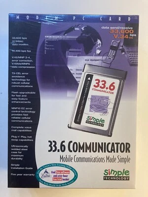 Simple Technology 33.6 Communicator 33.6 kbps V.34 bis MNP 2-4 - Image 1 of 4