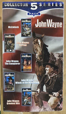 John Wayne American Hero of the Movies Collectors 5 Movies VHS New Box Set - Image 1 of 3