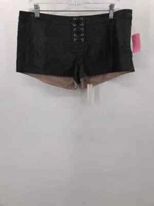 Pre-Owned The Jetset Diaries Black Size Medium Leather Basic Shorts - Picture 1 of 3