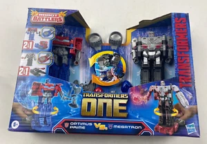 Transformers One Robot Battlers Optimus Prime Vs. Megatron New - Picture 1 of 2