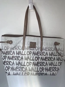 Mall of America Large Vinyl Shoulder Bag Tote Spellout (Robin Ruth style) - Picture 1 of 5