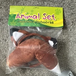 fox animal dress up set including ears/headband and tail - Picture 1 of 2