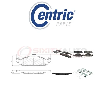Centric Posi Quiet Disc Brake Pads w Shims for 2011-2012 Lincoln MKS 3.5L pz Foto 1 de 4