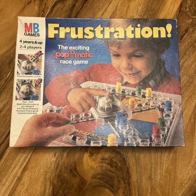 MB Games Vintage Frustration Board Game 1993 Pop O Matic Race Game Complete - Image 1 of 4