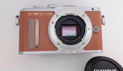Olympus PEN Lite E-PL8 MFT Systemkamera - Braun -TOP Zustand, ca. 1250 Aufnahmen - Bild 1 von 4