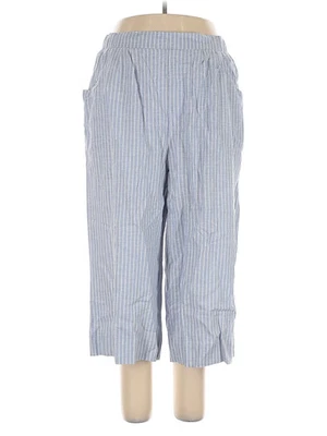 Pantalones de lino azul XL Gloria Vanderbilt para mujer nuevos con etiquetas Foto 1 de 2