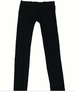 HUE Womens Black Leggings L/XL Skinny Leg Thermal Leisure Normcore - Picture 1 of 8