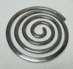 HENRY STEIG STERLING SILVER MODERNIST ROUND NECKLACE PENDANT - Bild 1 von 6