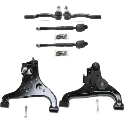 Kit de brazo de control para Nissan Titan 2004-2015 juego de 6 extremos de varilla de amarre izquierda y derecha Foto 1 de 4