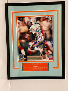 Paul Warfield signed 8x10 photo Framed w/engraved nameplate (Tristar)