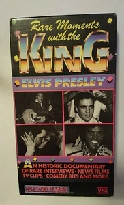 ELVIS PRESLEY RARE MOMENTS WITH THE KING VHS *ONE OWNER* - Imagen 1 de 2