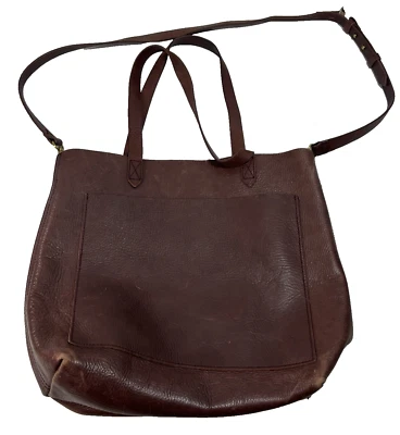 Bolso de Mano Madewell The Cremallera Superior Medio Transporte Cuero Sillín Inglés Foto 1 de 4