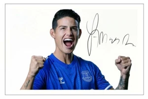 James Rodriguez signiertes Autogramm FOTO Signatur Geschenkdruck EVERTON Fußball - Bild 1 von 1