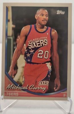 1993-94 Topps Basketball #286 Michael Curry Philadelphia 76ers basketball card - Image 1 of 2