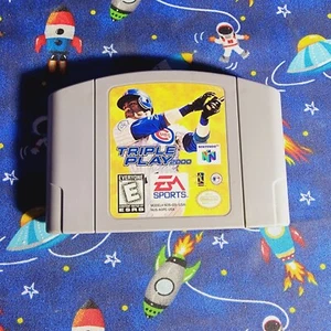 Triple Play 2000 Baseball N64 Nintendo 64 Authentic Cartridge Only TESTED WORKS - Picture 1 of 4