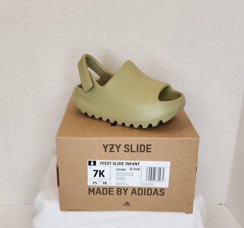 Taglia 7K Adidas Yeezy Slide resina neonato FZ5900 (nuovissima di zecca)