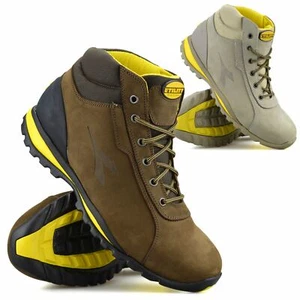 Mens Diadora Leather Walking Hiking Trail Work Ankle Boots Trainers Shoes Size - Picture 1 of 29