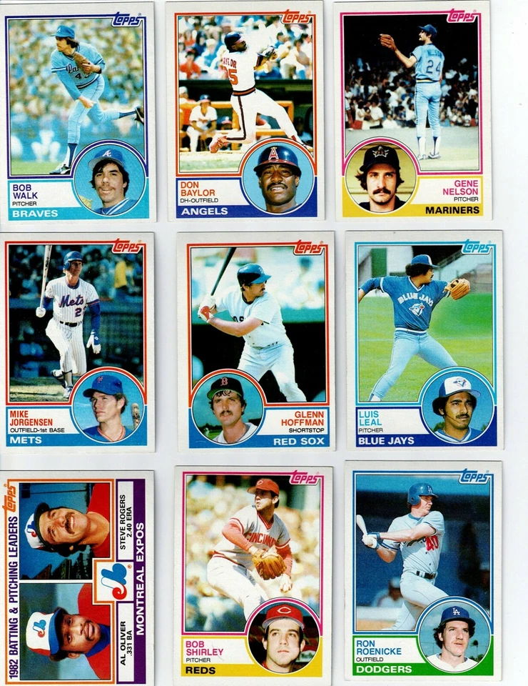 1983 TOPPS BASEBALL COMPLETE YOUR SET U PICK 1-250 - Image 1 of 1