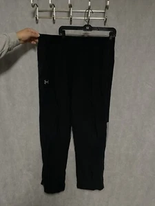Under Armour Pants Men XL Black UA Squad Woven Warm-Up Perforated HeatGear Track - Picture 1 of 12