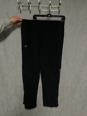 Under Armour Pants Men XL Black UA Squad Woven Warm-Up Perforated HeatGear Track - Image 1 of 4