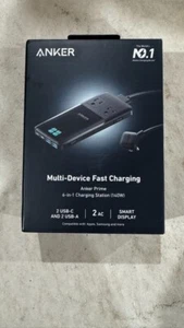 Anker Prime 6-in-1 USB C Charging Station 140W Power Strip 5ft Detachable Cord - Picture 1 of 2